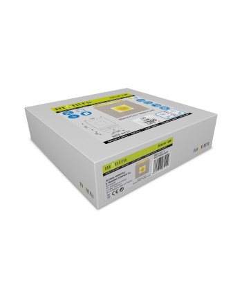 DALIA * APLIQUE CUADRADO 12W - ORO + BLANCO